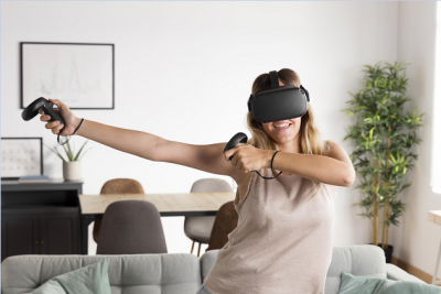 Casque realite virtuelle a la vue