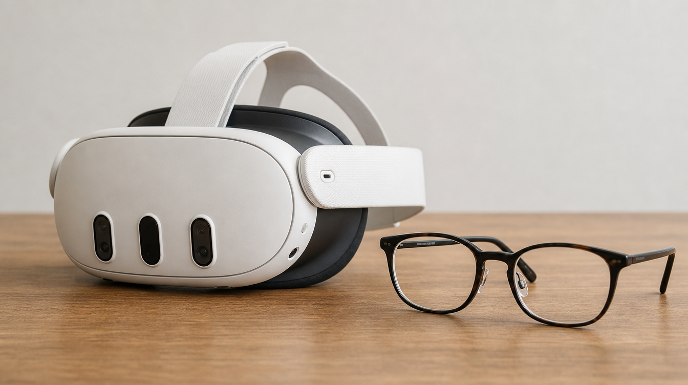 Casque vr et lunettes