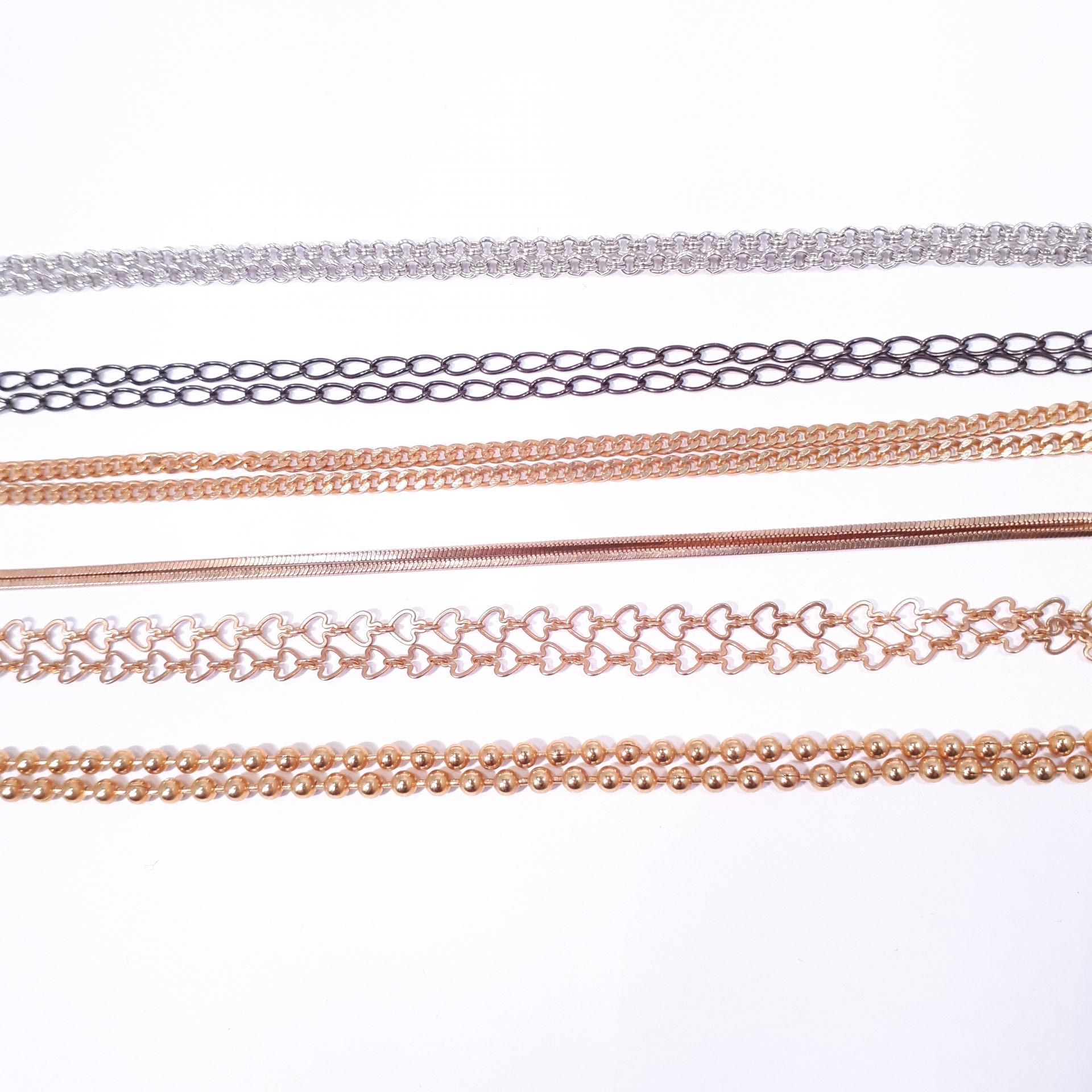 Collier a lunettes metallique