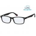Lunette loupe noir avec filtre lumiere bleue
