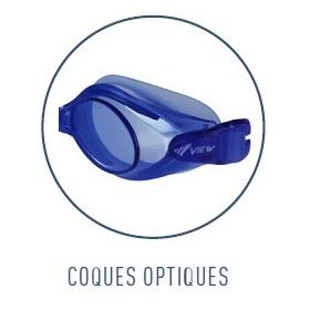Lunette natation enfant v750 bleu coque optique