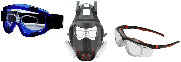 Lunettes de protection adaptees a la vue
