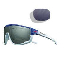 Lunettes de velo a la vue rush 2 bleu julbo avec verre reactiv gris