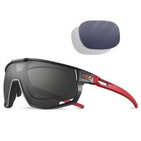 Lunettes pour running trail a la vue rush rouge julbo avec verres reactiv gris