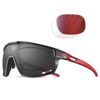 Lunettes pour running trail a la vue rush rouge julbo avec verres reactiv rouge