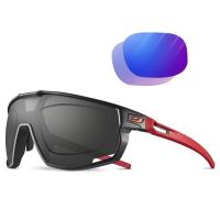 Lunettes pour running trail a la vue rush rouge julbo avec verres reactiv vermillon