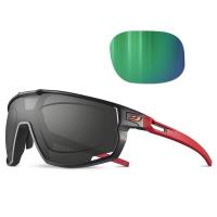 Lunettes pour running trail a la vue rush rouge julbo avec verres spectron vert