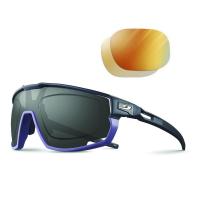 Lunettes pour running trail rush rouge julbo avec verres correcteurs reactiv jaune