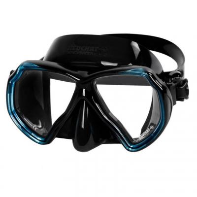 Masque de plongee avec verres correcteurs beuchat x contact 2 bleu