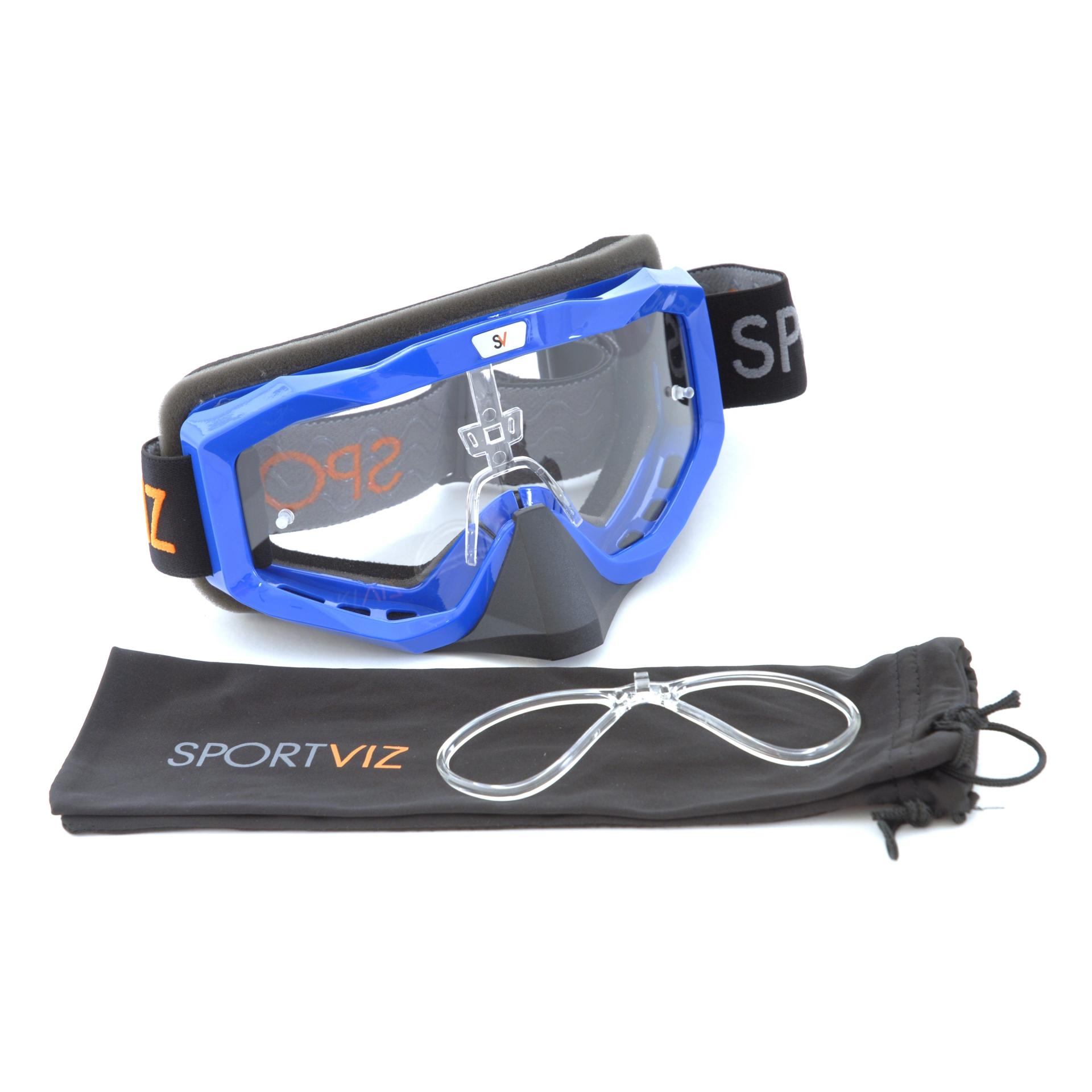 masque de moto vtt cross de vue