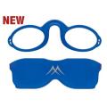 Pince nez lunettes bleu