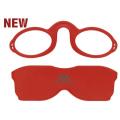 Pince nez lunettes rouge