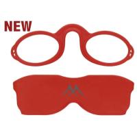Pince nez lunettes rouge