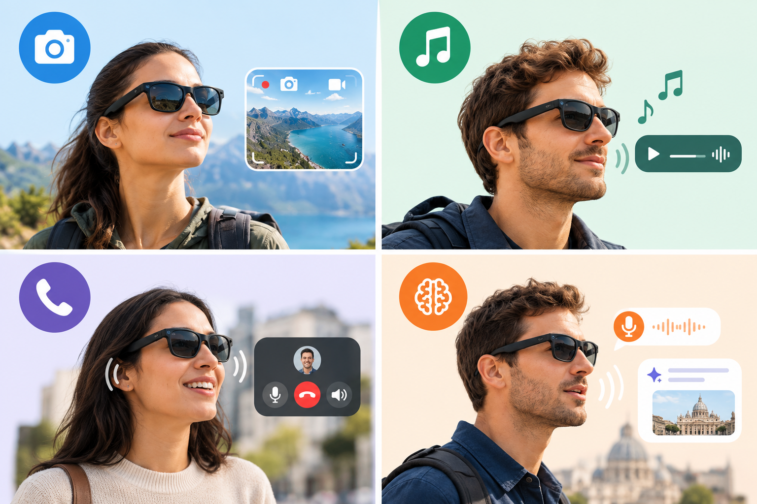 Utilisation lunettes connectees